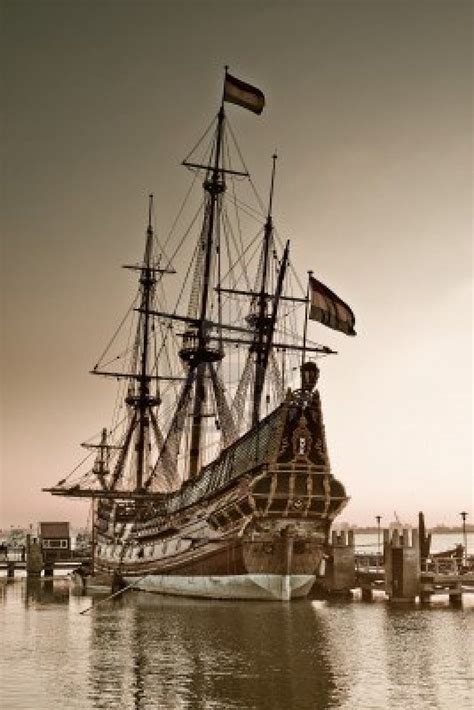 old ship at harbor